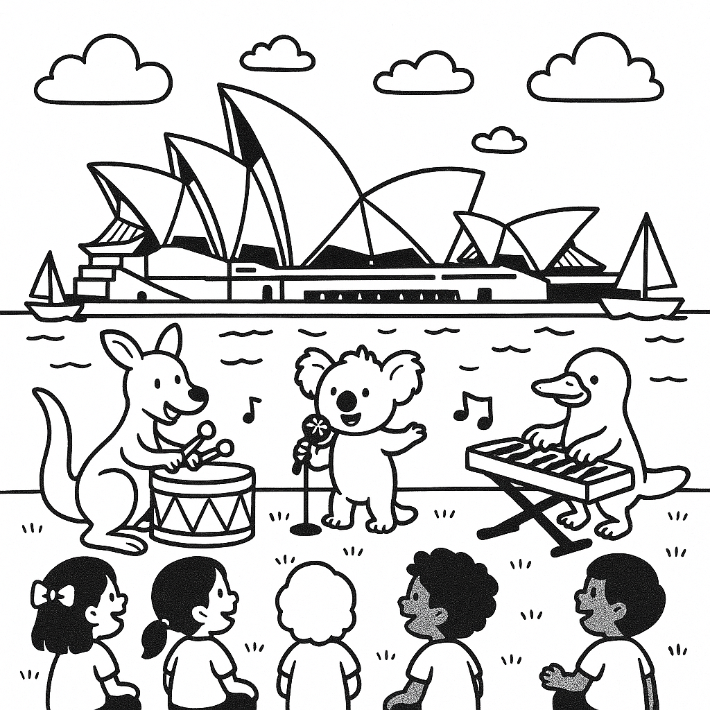 Aventura Musical com Animais na Ópera de Sydney