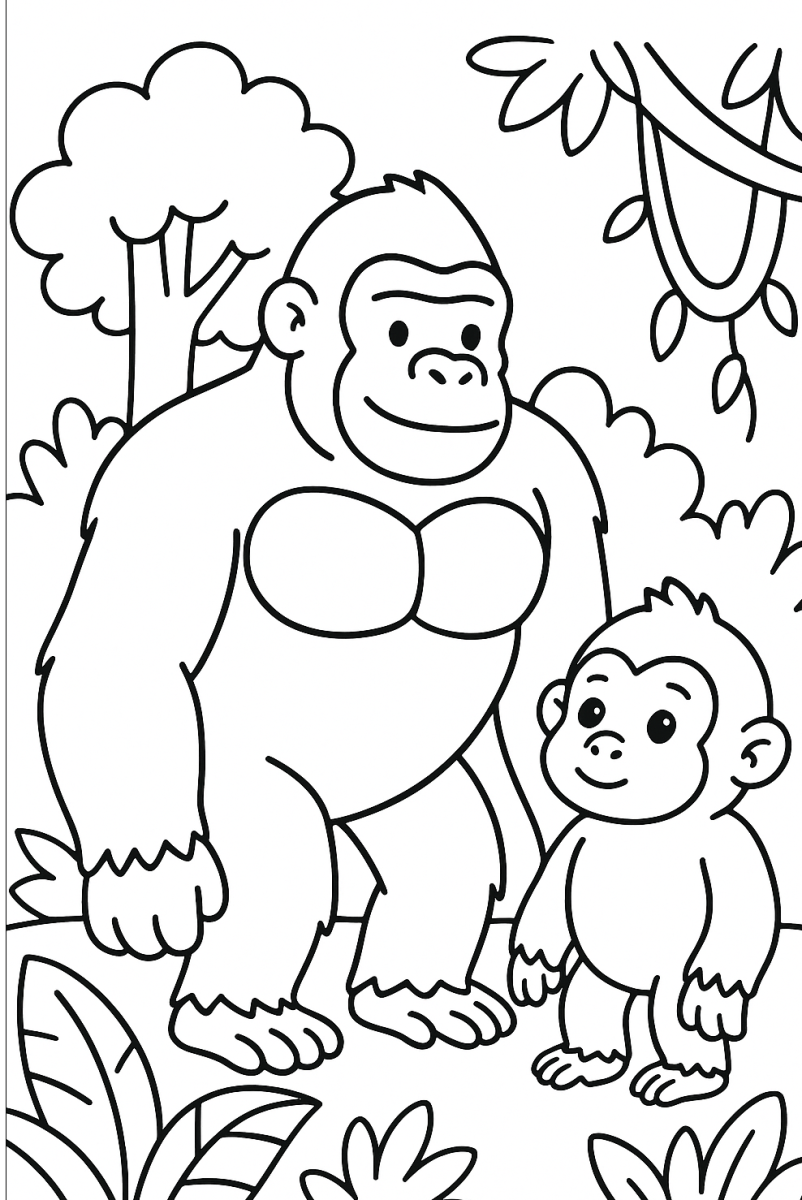 Aventura na Selva com King Kong e Filhote