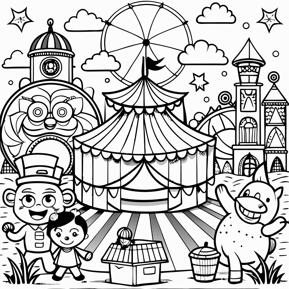 Aventura no Parque de Diversões