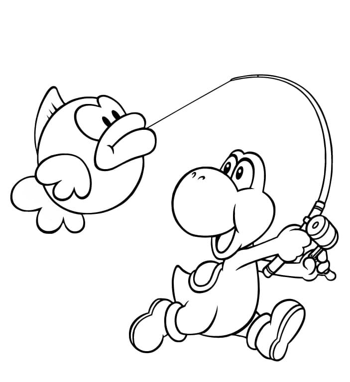 Aventura de Pescaria com Yoshi