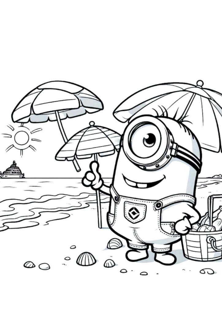 Aventura na Praia com os Minions