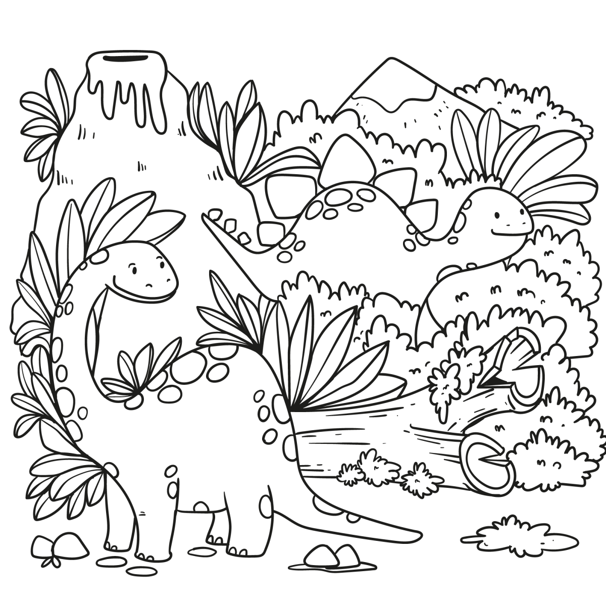 Aventura Pré-histórica: Dinossauros para Colorir