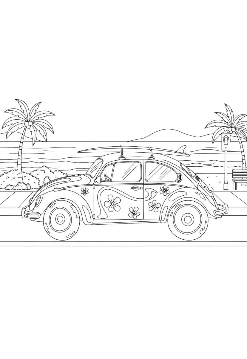 Aventura Psicodélica de Fusca na Praia