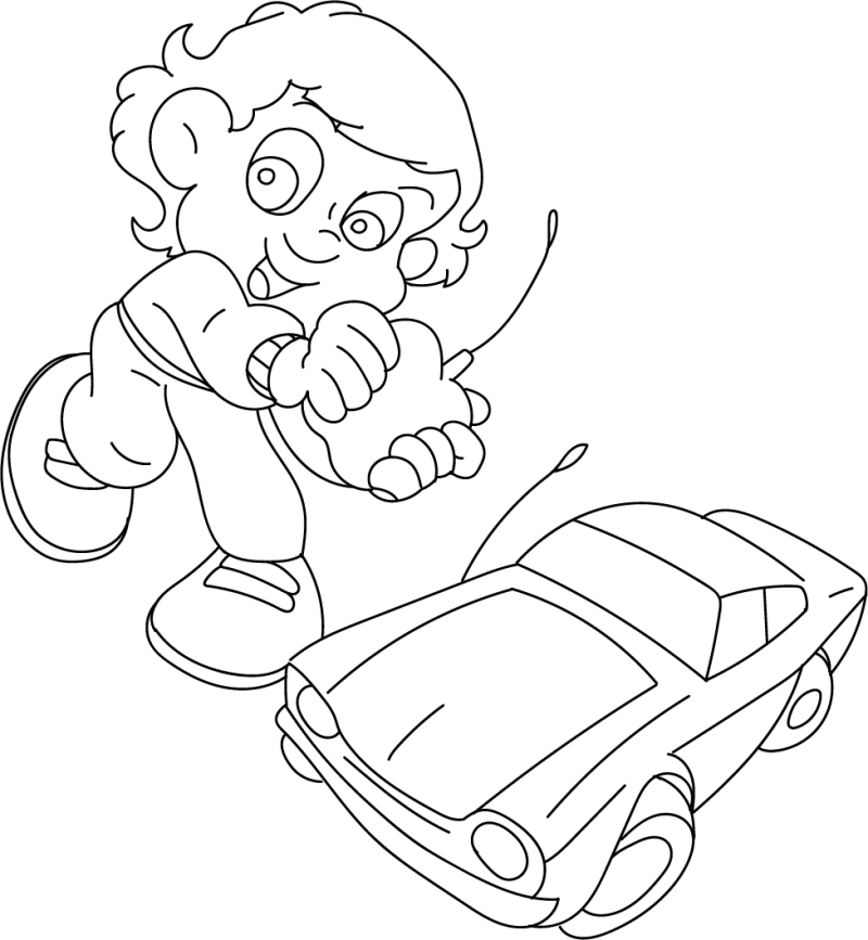 Aventura de Senninha com o Carrinho de Controle Remoto