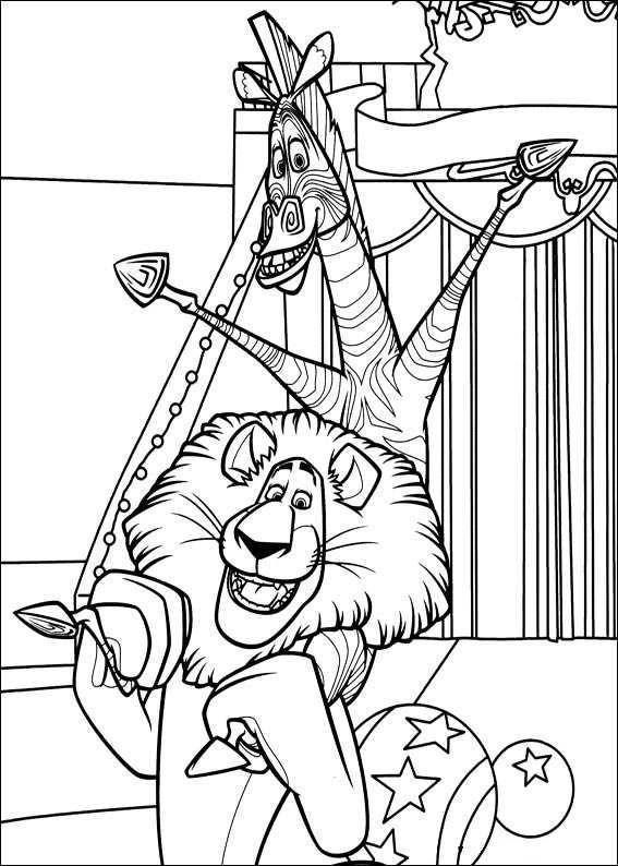 Aventuras de Alex e Marty no Circo de Madagascar
