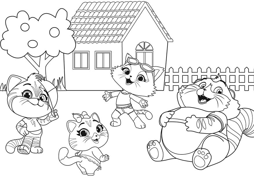 Aventuras Coloridas com os 44 Gatos