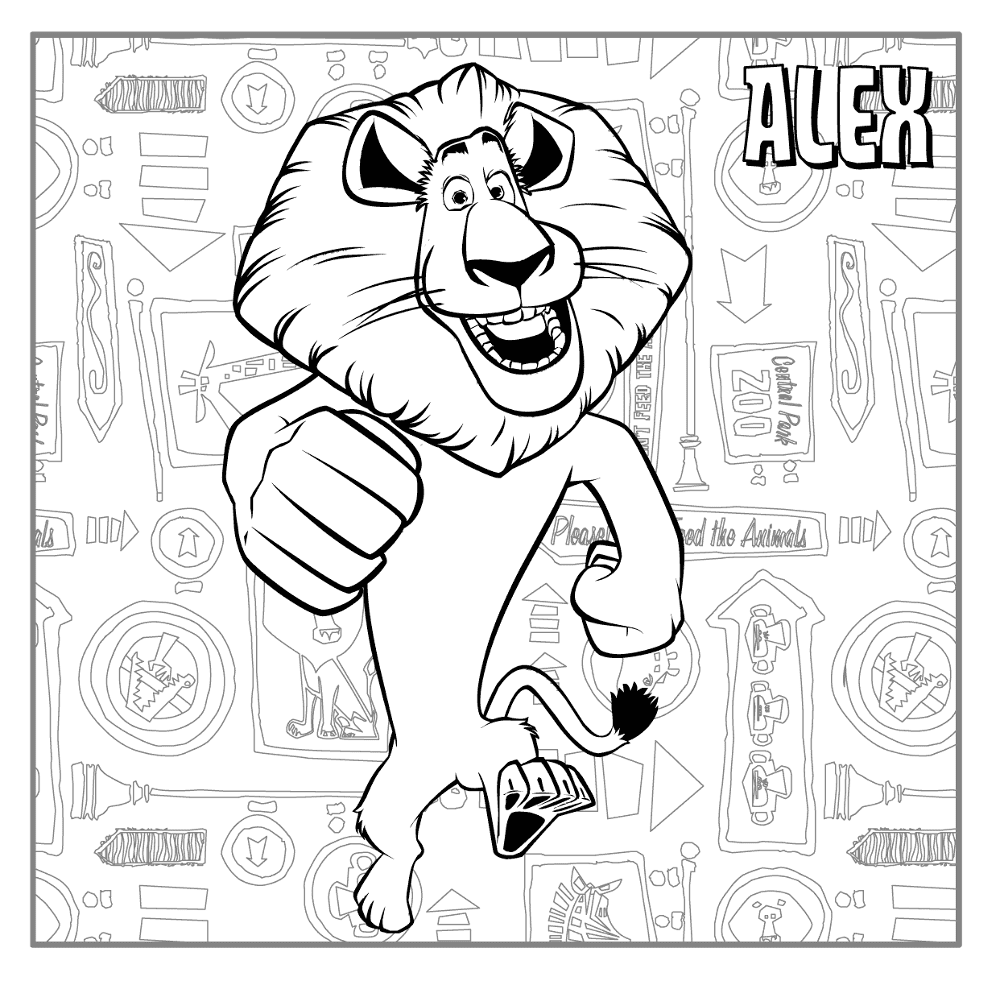 Aventuras Coloridas com Alex, o Leão!