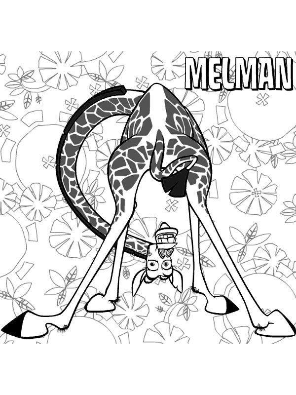 Aventuras Coloridas com Melman de Madagascar