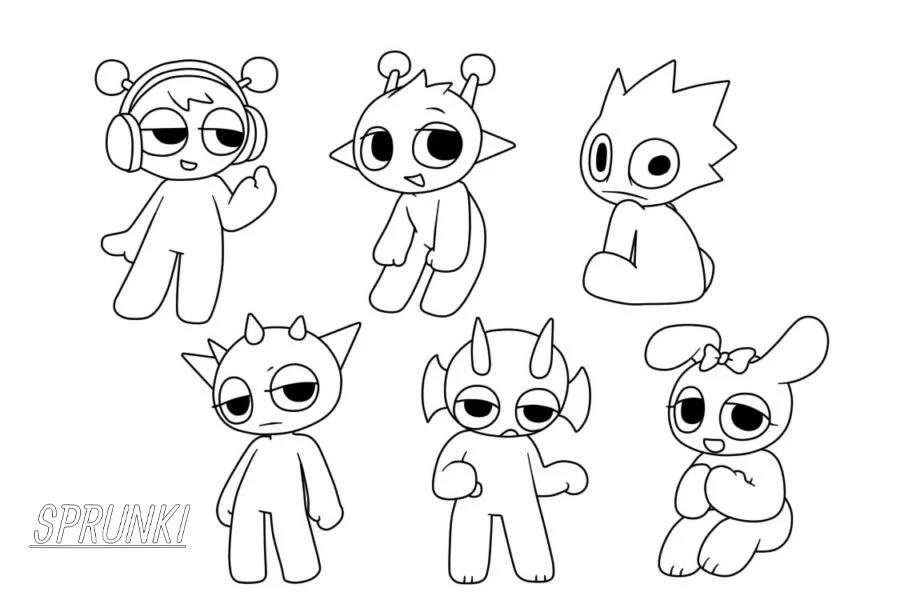 Aventuras Coloridas com os Personagens Sprunki