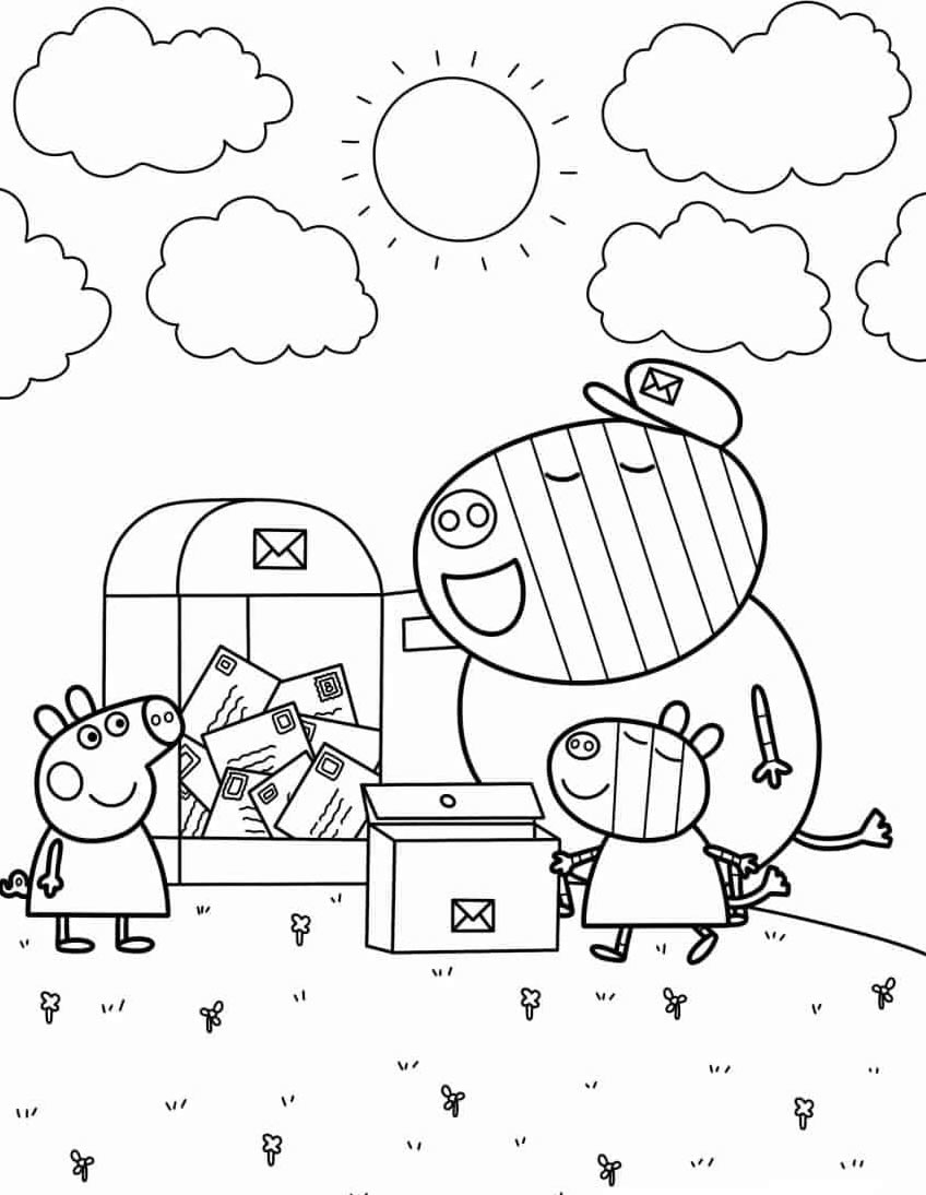 Aventuras no Correio com a Família Pig