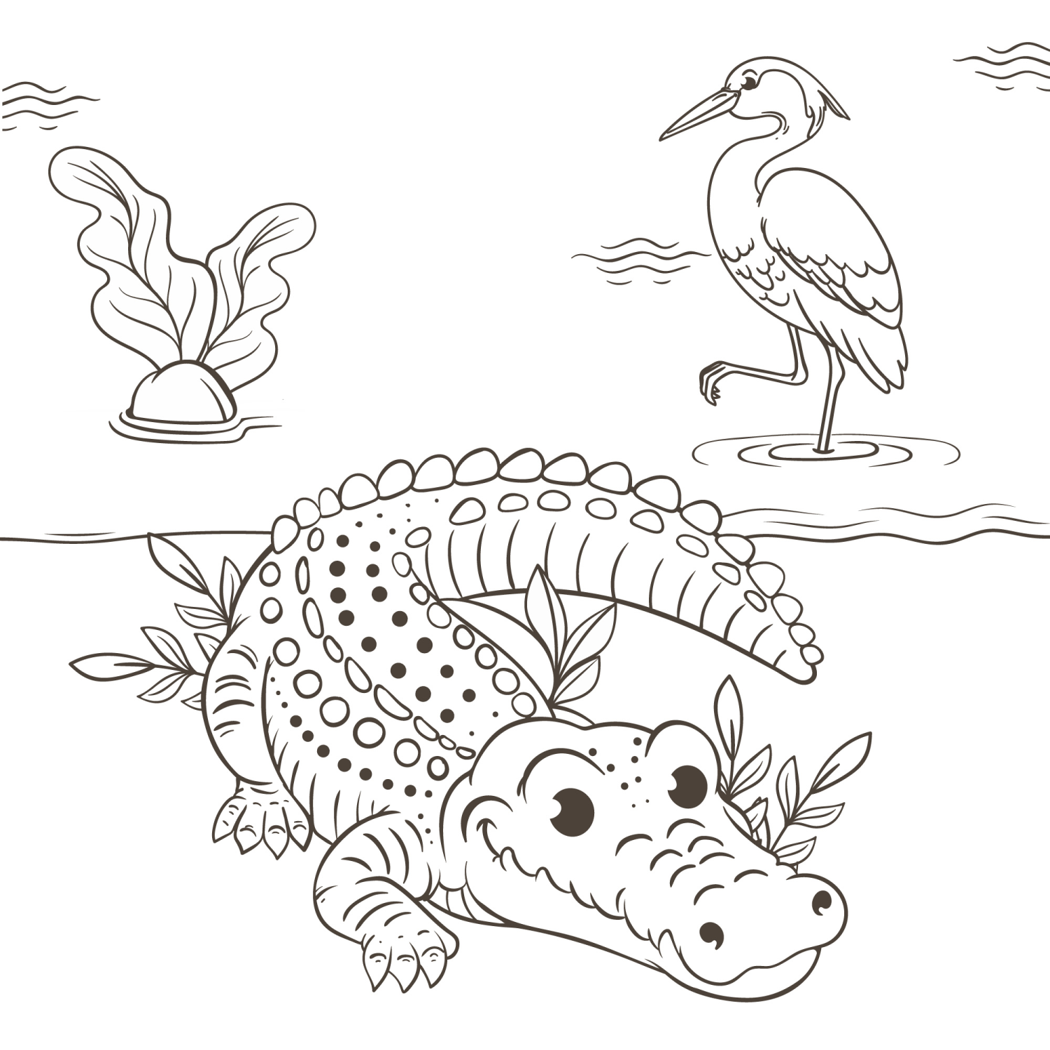 Aventuras do Crocodilo e a Garça