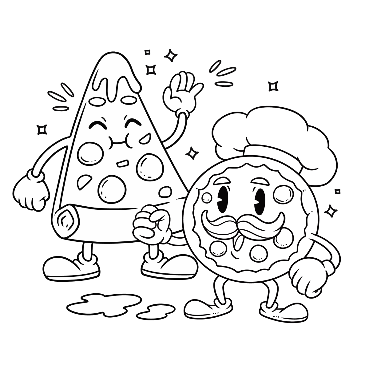 Aventuras Divertidas com Fatias de Pizza