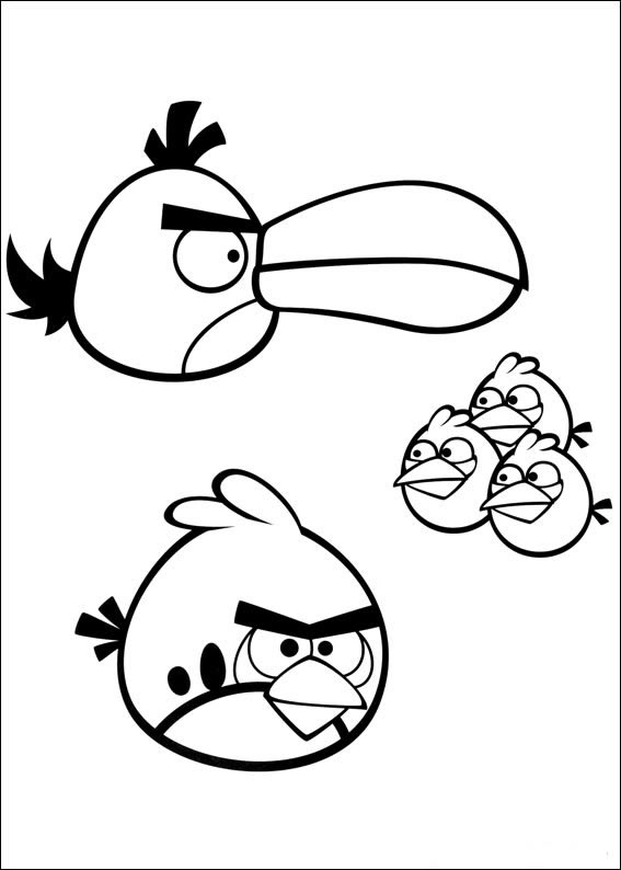 Aventuras dos Angry Birds para Colorir