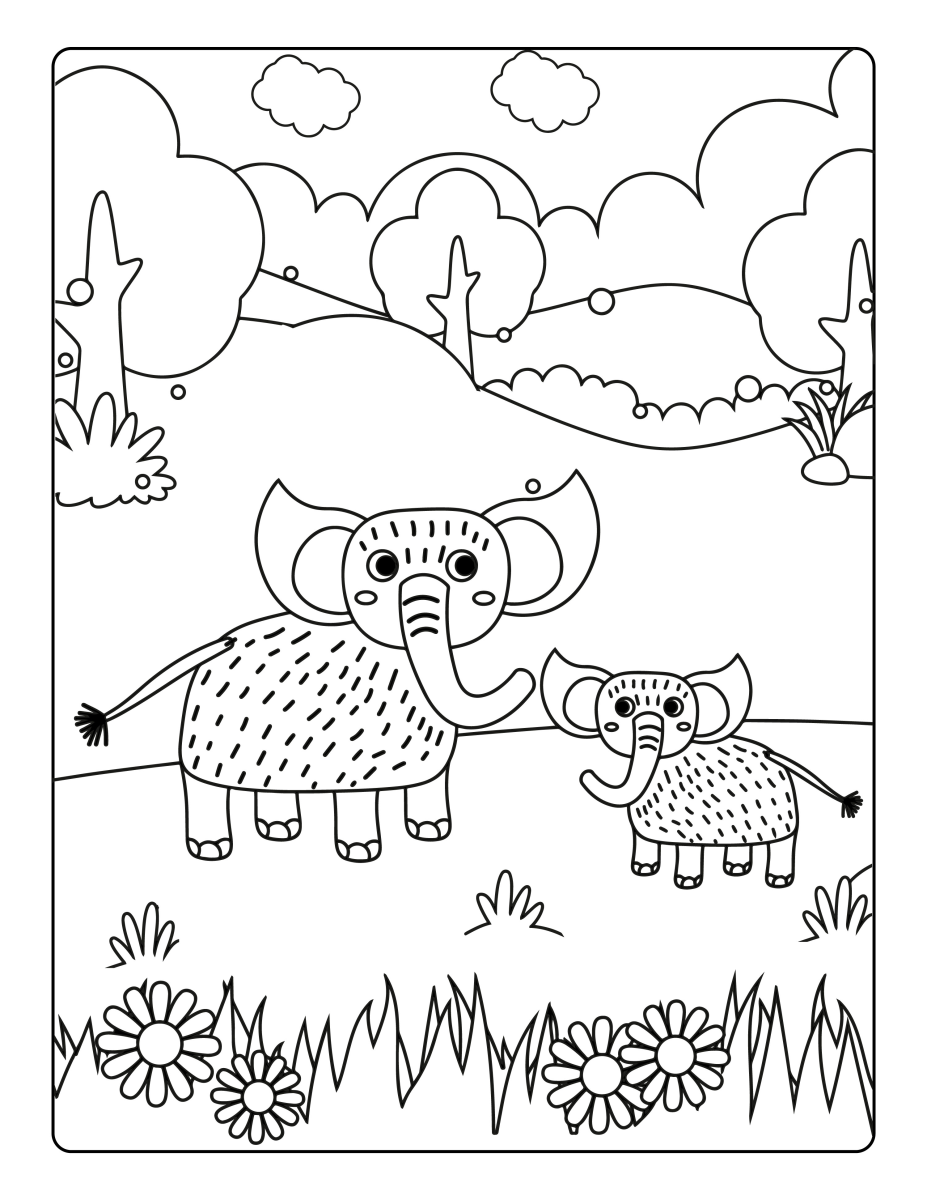 Aventuras de Elefantes no Jardim Encantado