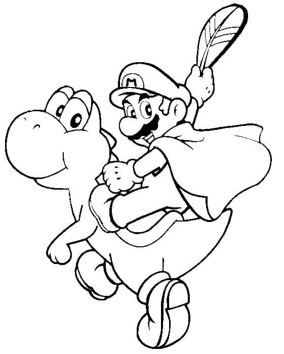 Aventuras de Mario e Yoshi: Prontos para Colorir