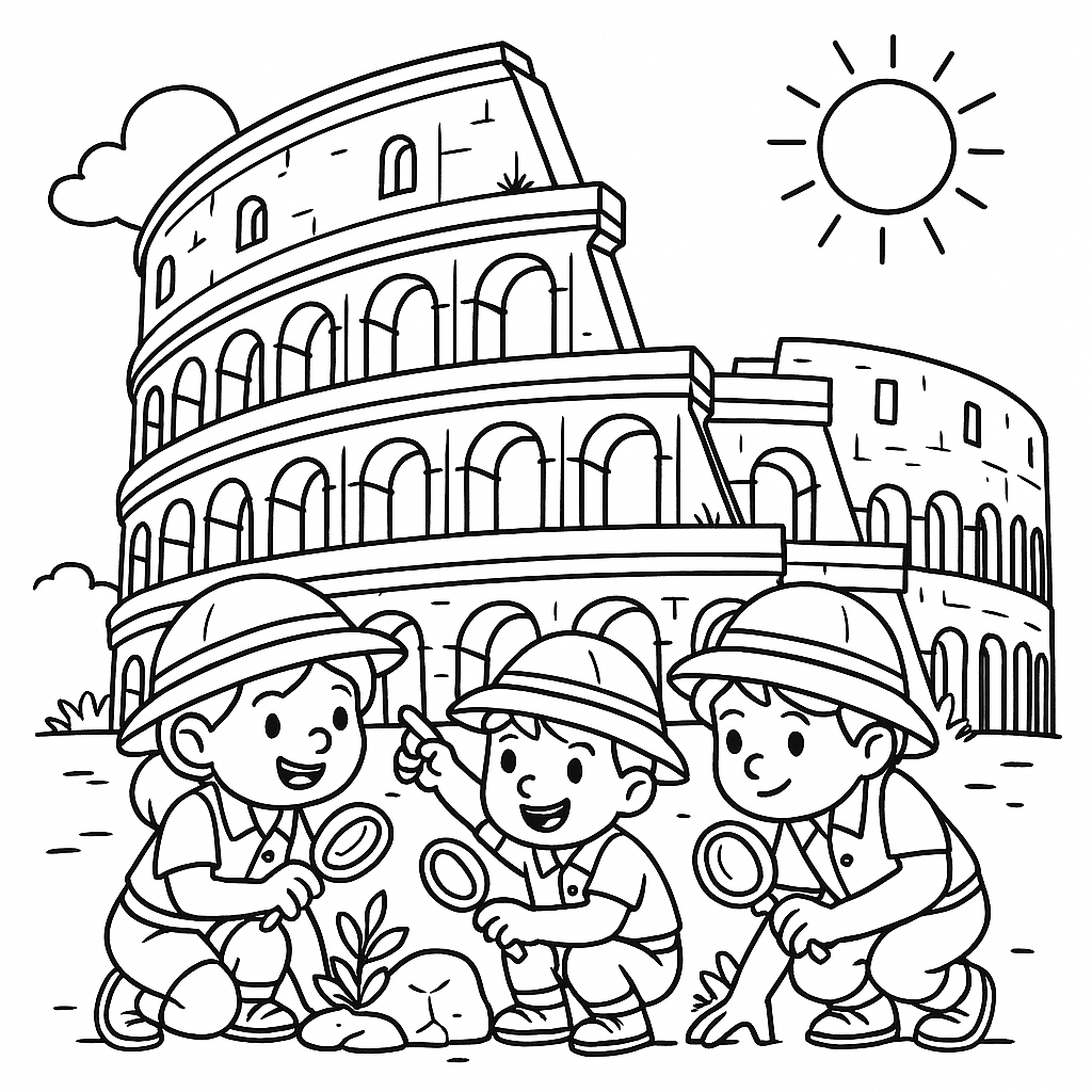 Aventuras no Coliseu: Pequenos Exploradores
