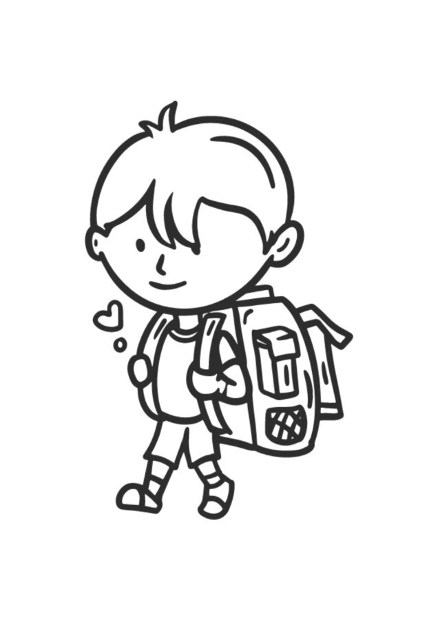 Pronto para a Escola: Aventureiro com Mochila