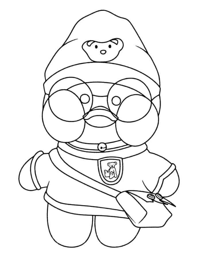 Aventureiro Paper Duck Pronto para Colorir