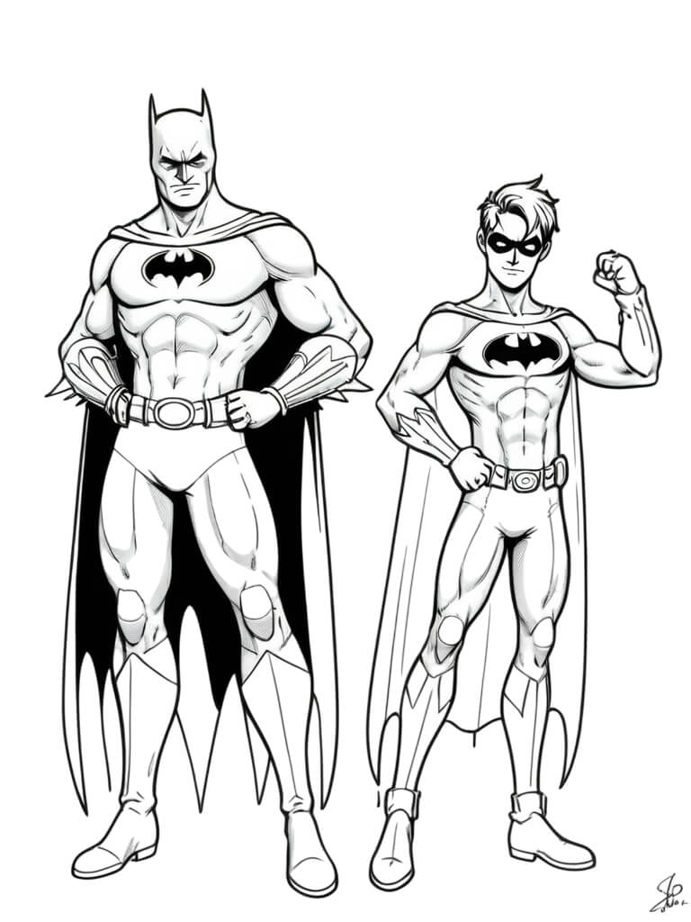 Aventureiros de Gotham: Pinte Batman e Robin