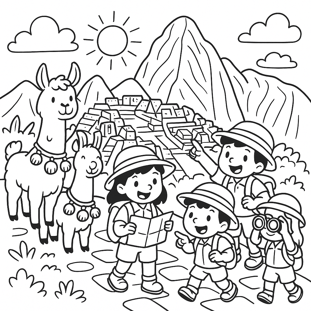 Aventureiros em Machu Picchu
