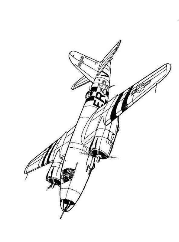 Avião Clássico em Ação