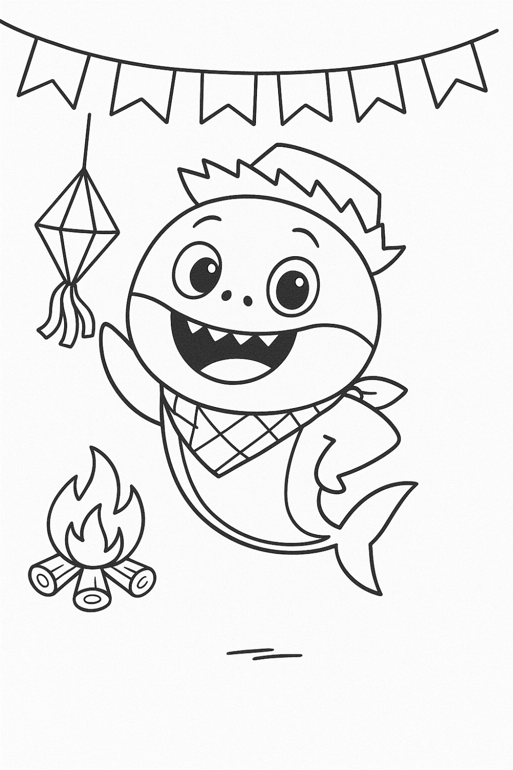 Baby Shark Alegre na Festa Junina