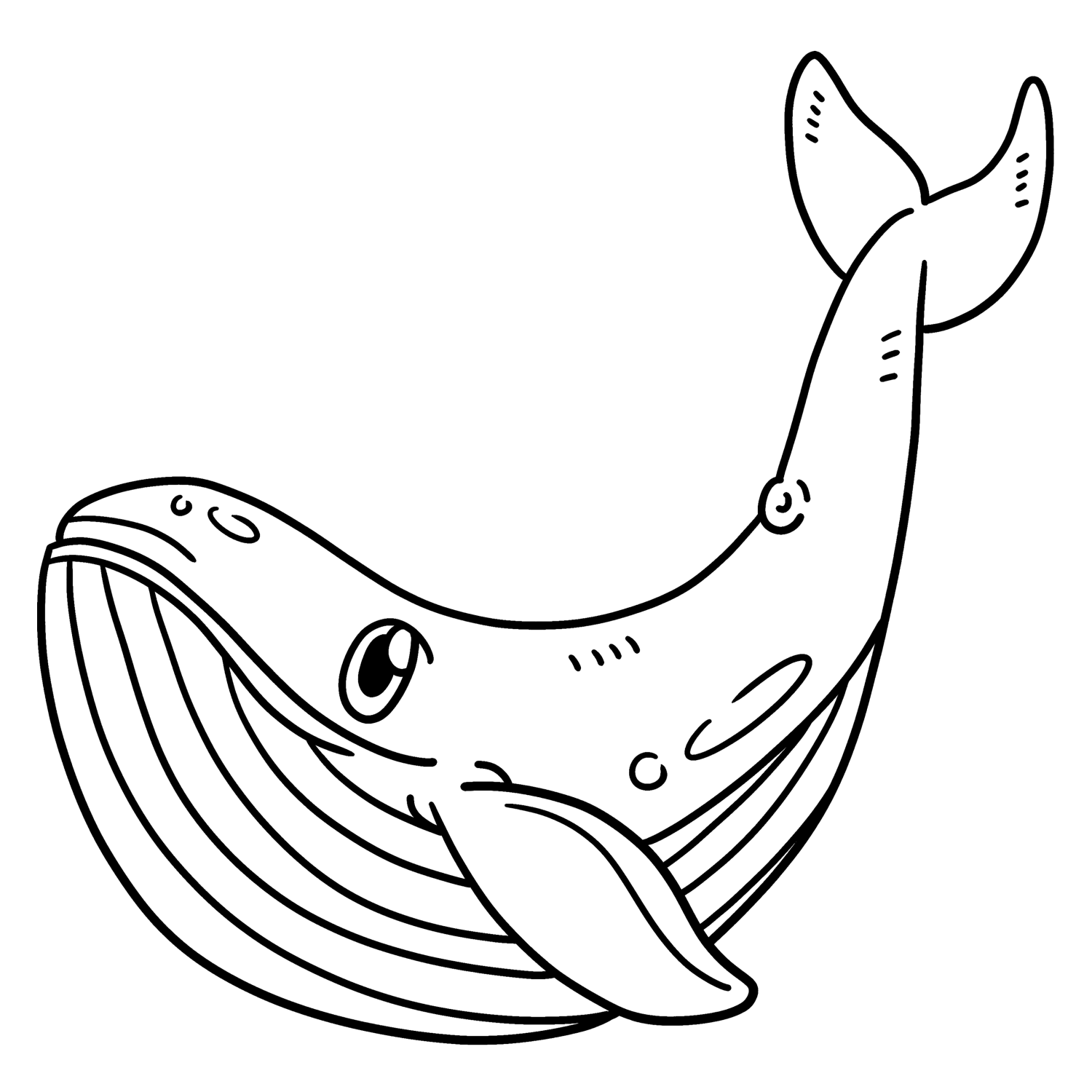 Baleia Encantada para Colorir