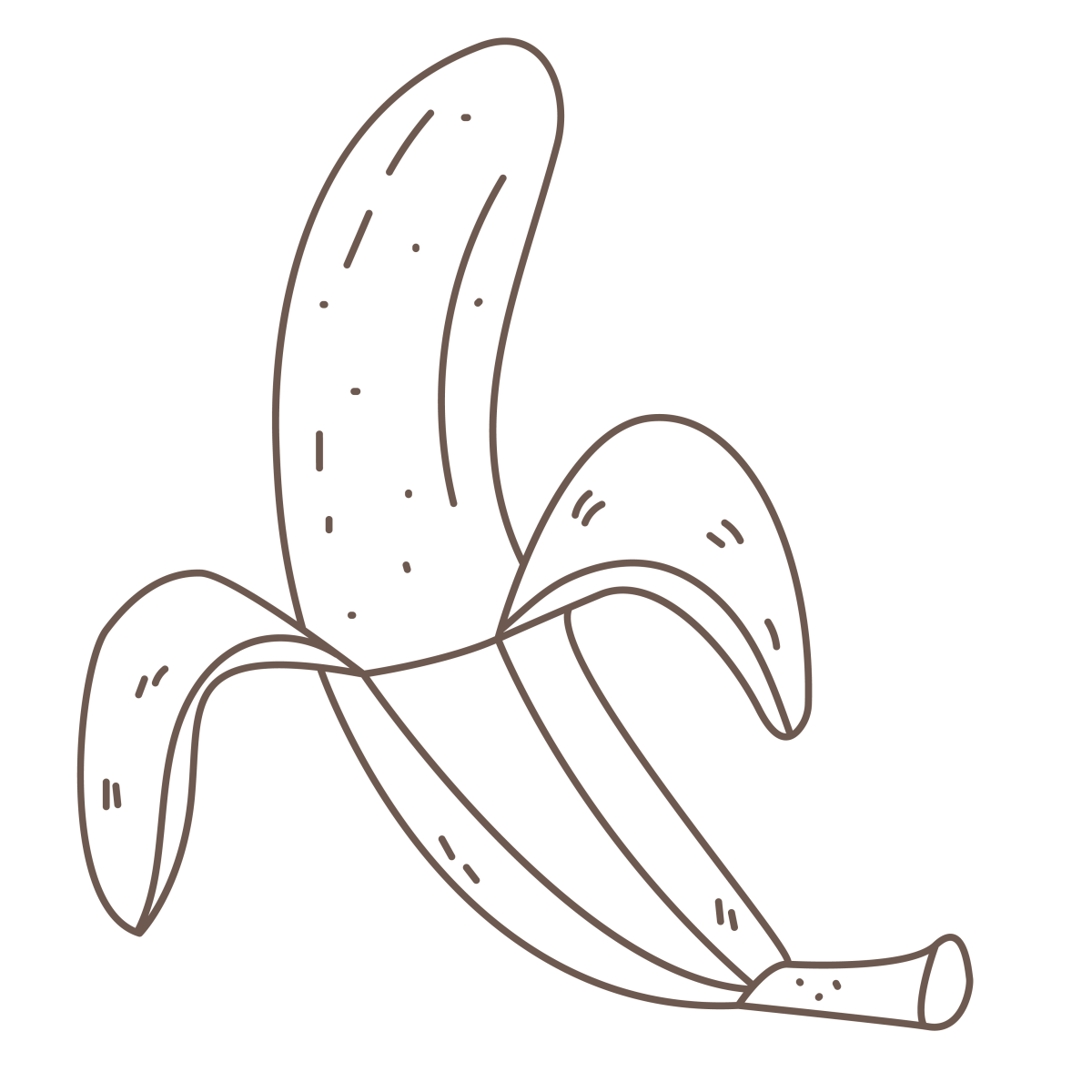Banana Divertida para Colorir