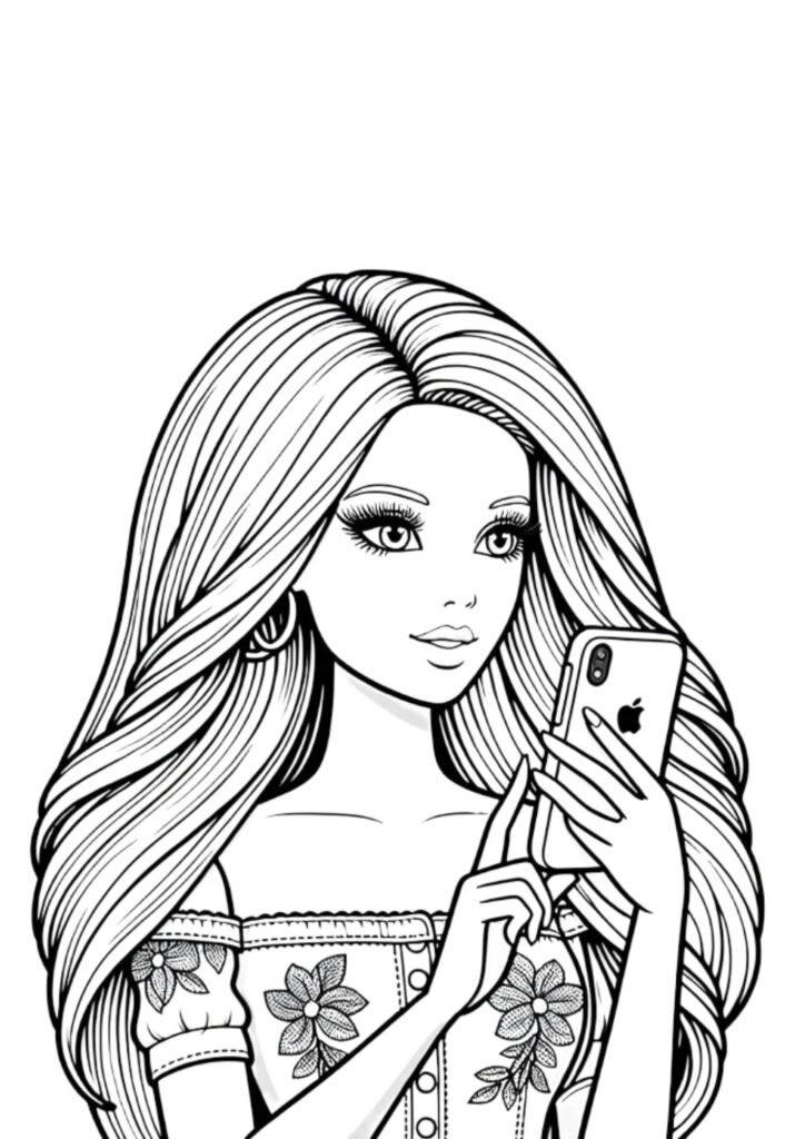 Barbie Moderna com Smartphone