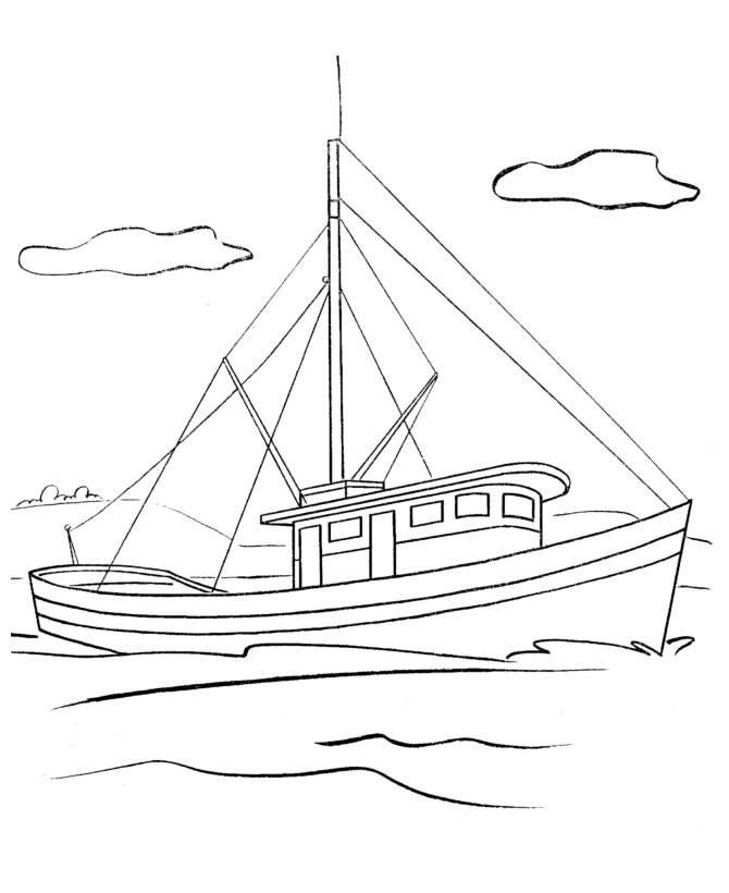 Barco Sereno no Horizonte