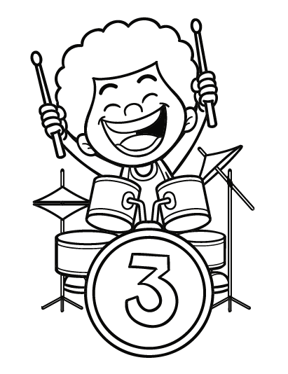 A Bateria Animada do 3 Palavrinhas