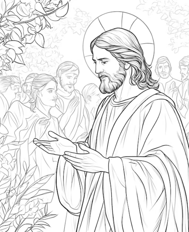 A Benção de Jesus entre Seus Discípulos