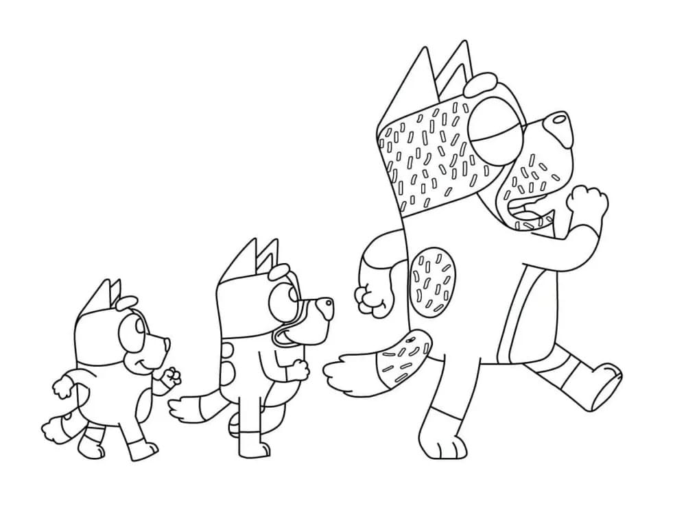 Aventuras de Bluey e Sua Família