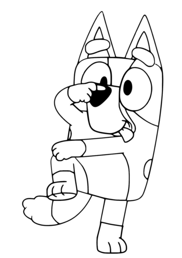 Brincando com Bluey: Hora de Colorir!