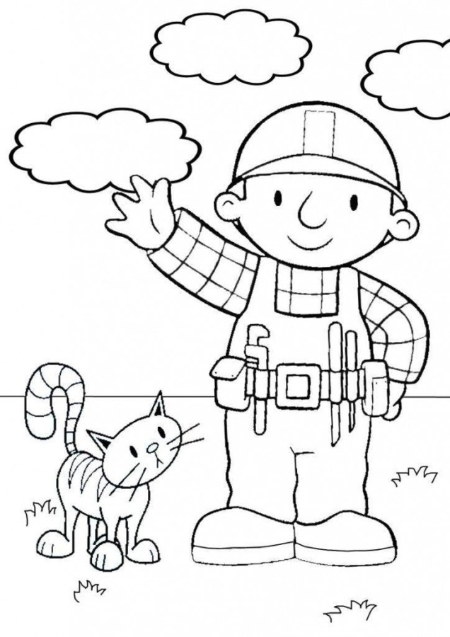 Bob, o Construtor e seu Gato Ajudante