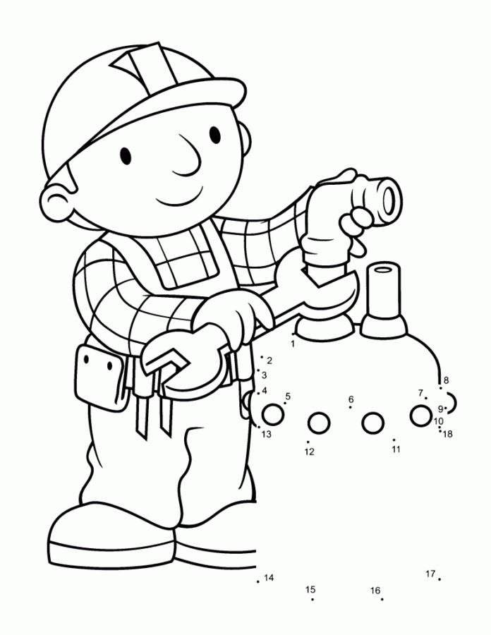 Divirta-se Colorindo com Bob, o Construtor