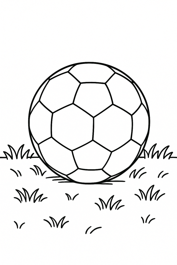 Criatividade no Campo: Bola de Futebol para Colorir