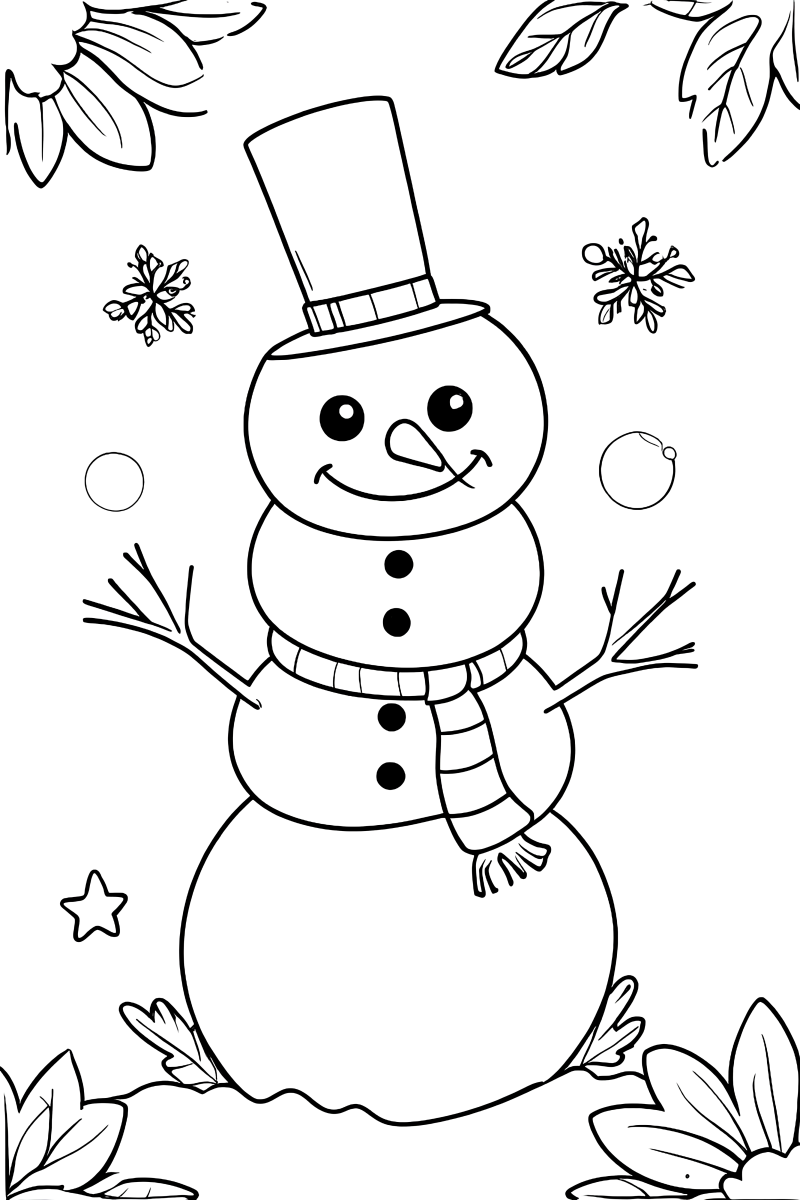 Aventure-se com o Boneco de Neve Festivo