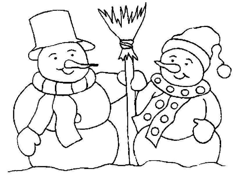 Bonecos de Neve Divertidos no Inverno