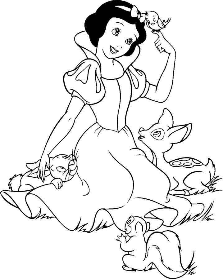 Encanto da Branca de Neve na Floresta