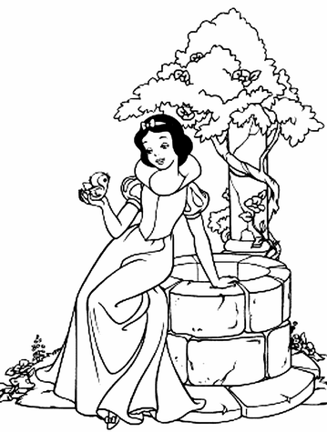 Encanto de Branca de Neve no Jardim