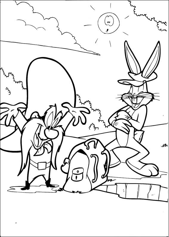 Bugs Bunny e Yosemite Sam em Ação