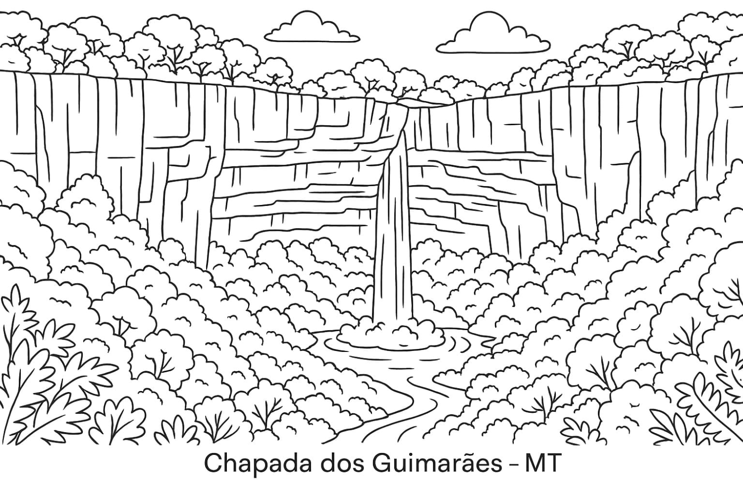 Cachoeira Serene na Chapada dos Guimarães