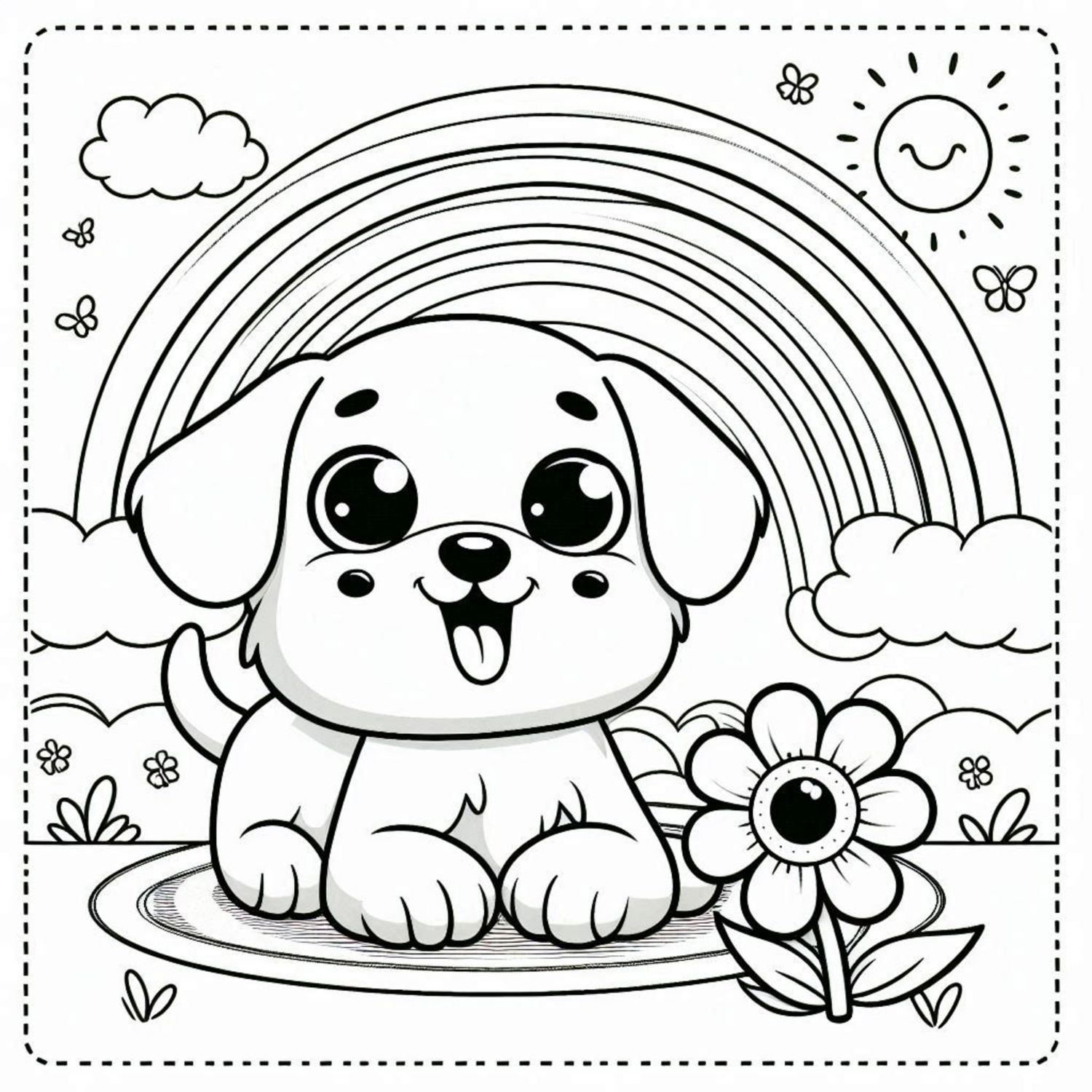 Cachorrinho e o Arco-Íris Encantado