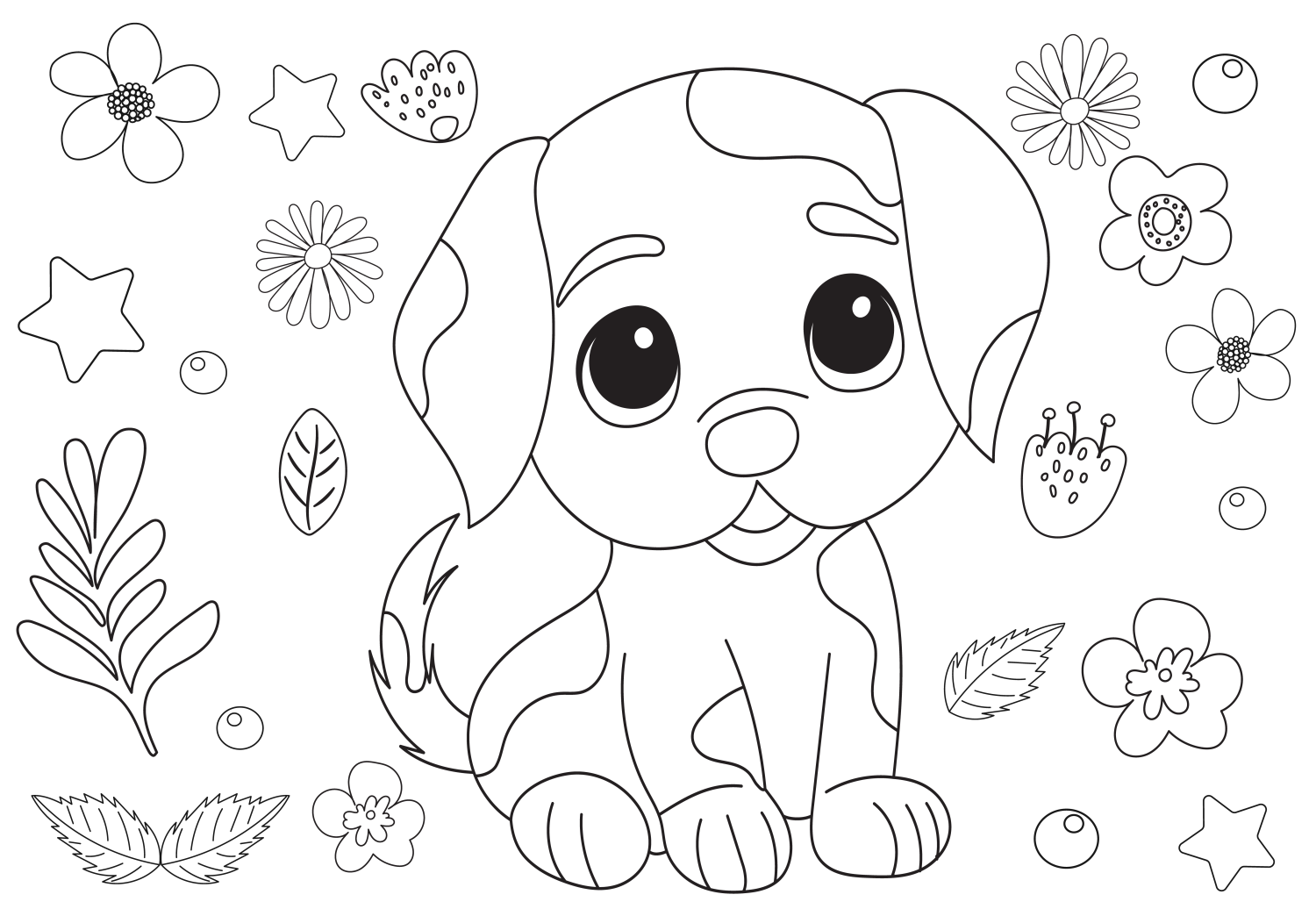 Cachorrinho Fofo no Jardim
