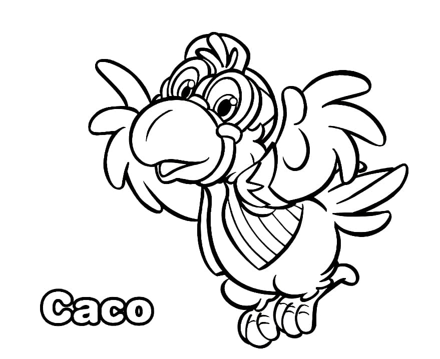 Caco em Ação: Pinte Com Alegria!