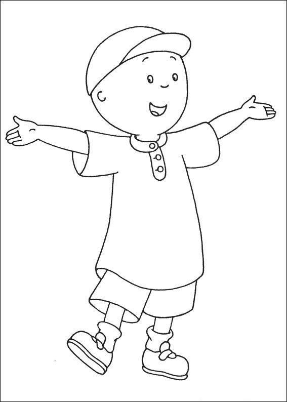 A Alegria de Caillou para Colorir