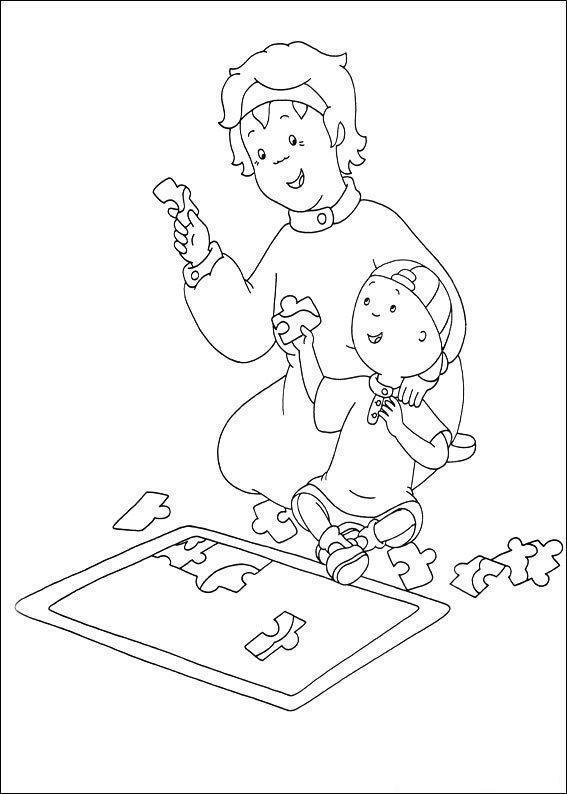 Caillou e Mamãe: Hora do Quebra-Cabeça