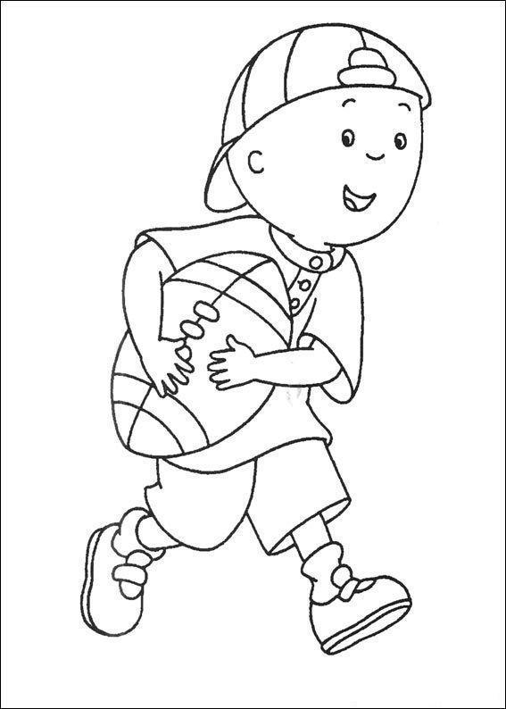Caillou Radiante: Aventura com Basquete