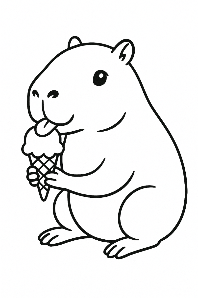 Capivara Delícia de Sorvete